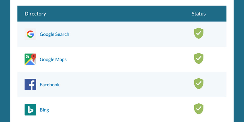 Moz Citation Checker Results